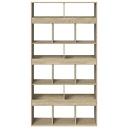 Berkfield Home Bookcase Sonoma Oak 100x33x187.5 cm Engineered Wood in Brown - thumbnail 4