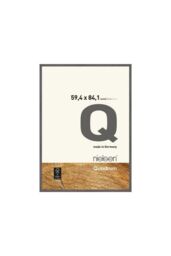 nielsen Quadrum A1 Wooden Picture Frame With Protective Glass Front in Mid Grey - thumbnail 1