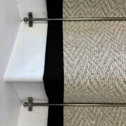 RainbowHome Andes Stair Runner With 100% Cotton Black Border in Grey - Size: 15 cm x 20 cm - thumbnail 3