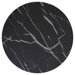 Berkfield Home Side Table Gold & Black Marble 45 cm Tempered Glass - thumbnail 5