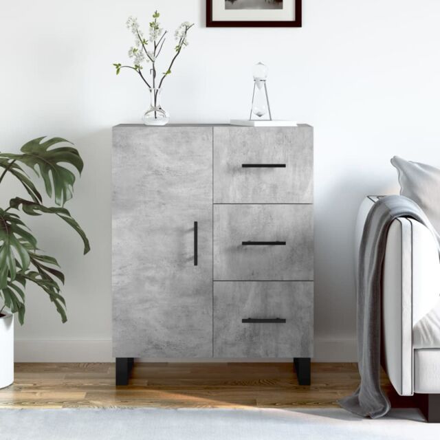 Berkfield Home Sideboard Concrete Grey 69.5x34x90 cm Engineered Wood - image 1