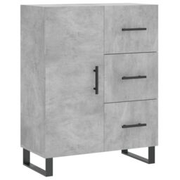 Berkfield Home Sideboard Concrete Grey 69.5x34x90 cm Engineered Wood - thumbnail 2