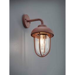 Netlighting Duero Vintage Outdoor Wall Lantern Rusty IP44 UK Stock in Brown - thumbnail 2