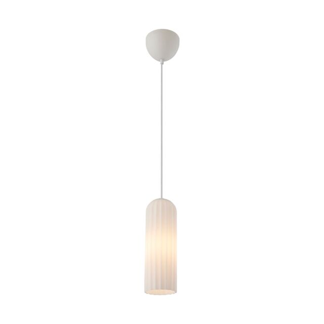 Nordlux Miella Pendant Light Opal White Glass Dining Room E27 Mains 10cm - image 1