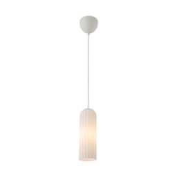 Nordlux Miella Pendant Light Opal White Glass Dining Room E27 Mains 10cm - thumbnail 1