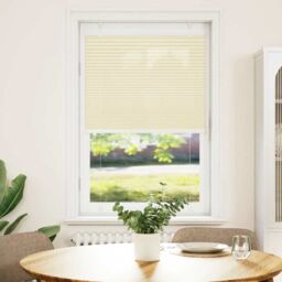 Berkfield Home Pleated Blind Cream 70x150 cm Fabric Width 69.4 cm Polyester - thumbnail 2