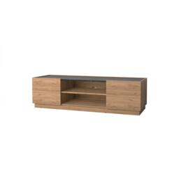 BIMOSSA Wooden TV Stand 150 cm Modern Small TV Unit for 65 Inch TVs, TV Cabinet w/ Storage & Cable Management, Media Console for Living Room - thumbnail 2