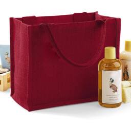Westford Mill Jute Mini Gift Bag (6 Litres) in Red - thumbnail 5