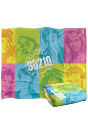ViacomCBS/Nickelodeon Beverly Hills 90210 Color Blocks Silky Touch Super Soft Throw Blanket 152 X 127 cm in White - thumbnail 2