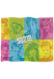 ViacomCBS/Nickelodeon Beverly Hills 90210 Color Blocks Silky Touch Super Soft Throw Blanket 152 X 127 cm in White - thumbnail 1