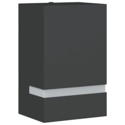 Berkfield Home Outdoor Wall Light Black Stainless Steel - thumbnail 2