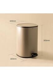 Cosmic Bathroom Bin 5L Pedal Soft-close Bucket Green Essentials Collection in Pale Green - thumbnail 4