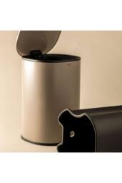 Cosmic Bathroom Bin 5L Pedal Soft-close Bucket Green Essentials Collection in Pale Green - thumbnail 6