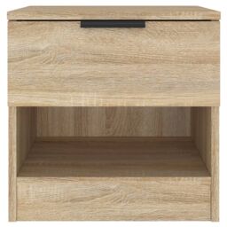 Berkfield Home Bedside Cabinets 2 pcs Sonoma Oak Engineered Wood in Brown - thumbnail 5