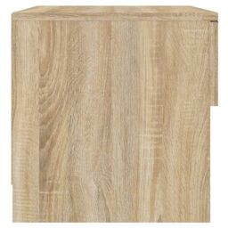 Berkfield Home Bedside Cabinets 2 pcs Sonoma Oak Engineered Wood in Brown - thumbnail 6