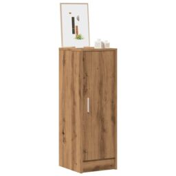 Berkfield Home Shoe Cabinet Artisan Oak 32x35x92 cm Engineered Wood in Brown - Size: 32 x 35 x 92 cm - thumbnail 1