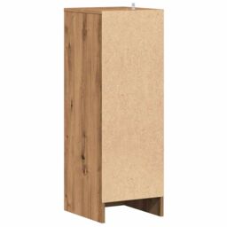 Berkfield Home Shoe Cabinet Artisan Oak 32x35x92 cm Engineered Wood in Brown - Size: 32 x 35 x 92 cm - thumbnail 6