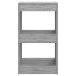 Berkfield Home Classic Book Cabinet/Room Divider Grey Sonoma 40x30x72 cm - Size: 40 x 30 x 72 cm - thumbnail 1