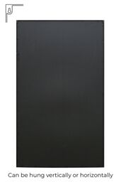 "MirrorOutlet Black Contemporary Wall & Leaner Garden Mirror 79""x 47"" 200x120cm - Size: 1 Pack" - thumbnail 5