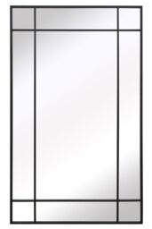 "MirrorOutlet Black Contemporary Wall & Leaner Garden Mirror 79""x 47"" 200x120cm - Size: 1 Pack" - thumbnail 3