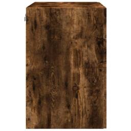 Berkfield Home Wall Cabinet Smoked Oak 80x42.5x64 cm Engineered Wood in Brown - thumbnail 5