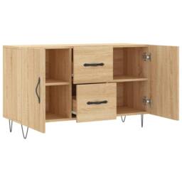 Berkfield Home Sideboard Sonoma Oak 100x36x60 cm Engineered Wood in Light Tan - Size: 100 x 36 x 60 cm - thumbnail 5