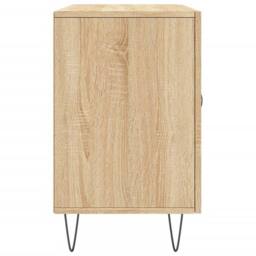 Berkfield Home Sideboard Sonoma Oak 100x36x60 cm Engineered Wood in Light Tan - Size: 100 x 36 x 60 cm - thumbnail 7