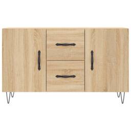 Berkfield Home Sideboard Sonoma Oak 100x36x60 cm Engineered Wood in Light Tan - Size: 100 x 36 x 60 cm - thumbnail 6