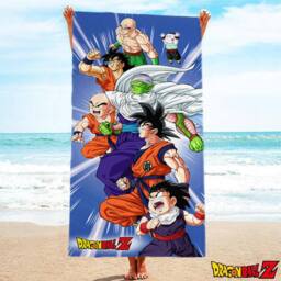 Dragon Ball Z Heroes Cotton Towel in Bright Blue - thumbnail 5