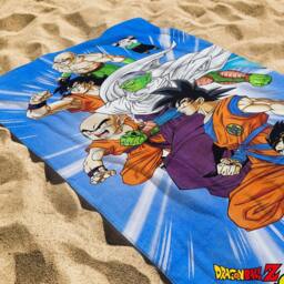 Dragon Ball Z Heroes Cotton Towel in Bright Blue - thumbnail 3
