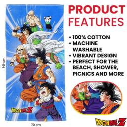 Dragon Ball Z Heroes Cotton Towel in Bright Blue - thumbnail 2