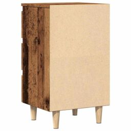 Berkfield Home Bedside Cabinet Old Wood 40x35x69 cm Engineered Wood in Brown - Size: 40 x 35 x 69 cm - thumbnail 6