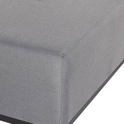 Wyld and Coco Grey Water-Resistant Ottoman With Black Aluminium Legs - thumbnail 5