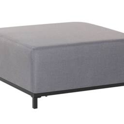 Wyld and Coco Grey Water-Resistant Ottoman With Black Aluminium Legs - thumbnail 2