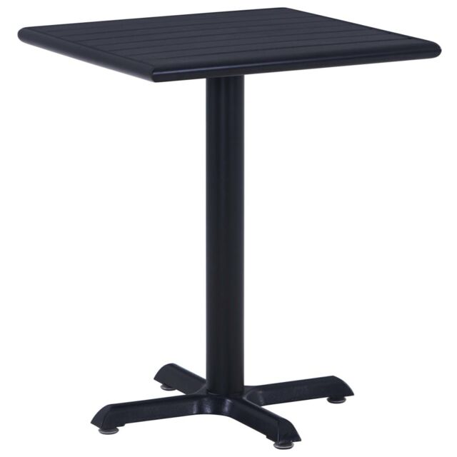 Berkfield Home Garden Table Black 60x60x75 cm - Size: 60 x 60 x 75 cm - image 1