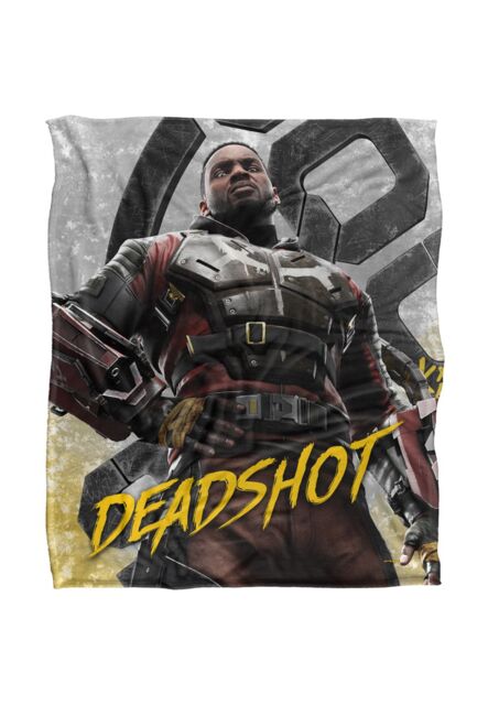 Suicide Squad LOGOVISION : Kill The Justice League Blanket, 152x127 cm Deadshot Silk Blanket in White - image 1
