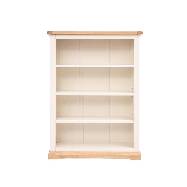 Cabinet Bits Bookcase with plinth 120x90x25cm in Off-White - Size: 120 x 90 x 25 cm
