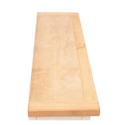 Cabinet Bits Bookcase with plinth 120x90x25cm in Off-White - Size: 120 x 90 x 25 cm - thumbnail 4