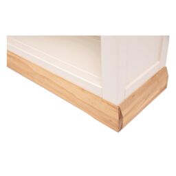 Cabinet Bits Bookcase with plinth 120x90x25cm in Off-White - Size: 120 x 90 x 25 cm - thumbnail 6