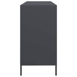 Berkfield Home Sideboard Anthracite 135x39x73.5 cm Cold-rolled Steel in Charcoal - thumbnail 6