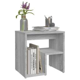 Berkfield Home Bed Cabinets 2 pcs Grey Sonoma 40x30x40 cm Engineered Wood - Size: 40 x 30 x 40 cm - thumbnail 7