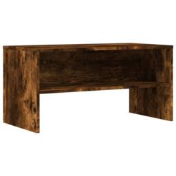 Berkfield Home TV Cabinet Smoked Oak 80x40x40 cm Engineered Wood in Brown - Size: 80 x 40 x 40 cm - thumbnail 3