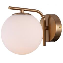 Netlighting Modern Wall Lamp Golden 1 Light with White Shade G9 in Gold - thumbnail 2