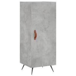 Berkfield Home Highboard Concrete Grey 34.5x34x180 cm Engineered Wood - thumbnail 5