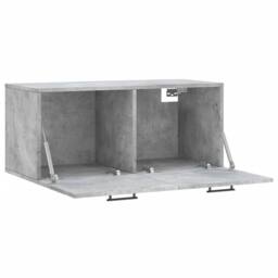 Berkfield Home Wall Cabinet Concrete Grey 80x36.5x35 cm Engineered Wood - thumbnail 6