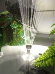 Primrose Solar Powered Water Fountain Pump Kit with LED Lights 300LPH in White - thumbnail 4