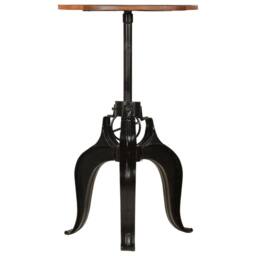 Berkfield Home Bar Table Solid Reclaimed Wood 60x(76-110) cm in Brown - thumbnail 2