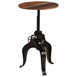 Berkfield Home Bar Table Solid Reclaimed Wood 60x(76-110) cm in Brown - thumbnail 1