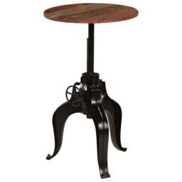 Berkfield Home Bar Table Solid Reclaimed Wood 60x(76-110) cm in Brown - thumbnail 5