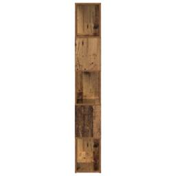 Berkfield Home TV Stand Old wood Engineered wood 60 x 24 x 155 cm TV Stand in Brown - thumbnail 6
